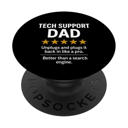 Fünf-Sterne-Meme von Tech Support Dad PopSockets Klebender PopGrip Fünf-Sterne-Meme von Tech Support Dad PopSockets Klebender PopGrip von Dad Review Funny Fathers Rated by NLTS