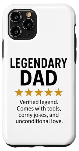 Lustiger 5-Sterne-Bericht von Legendary Dad Hülle für iPhone 11 Pro Lustiger 5-Sterne-Bericht von Legendary Dad Hülle für iPhone 11 Pro von Dad Review Funny Fathers Rated by NLTS