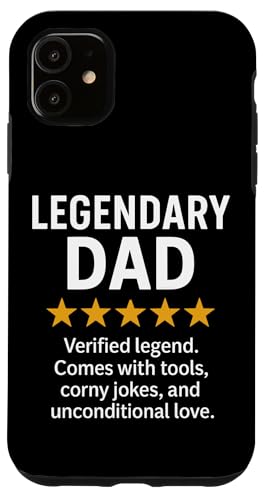 Lustiger 5-Sterne-Bericht von Legendary Dad Hülle für iPhone 11 Lustiger 5-Sterne-Bericht von Legendary Dad Hülle für iPhone 11 von Dad Review Funny Fathers Rated by NLTS