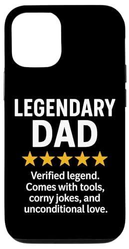 Lustiger 5-Sterne-Bericht von Legendary Dad Hülle für iPhone 12/12 Pro Lustiger 5-Sterne-Bericht von Legendary Dad Hülle für iPhone 12/12 Pro von Dad Review Funny Fathers Rated by NLTS
