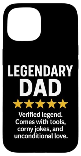 Lustiger 5-Sterne-Bericht von Legendary Dad Hülle für iPhone 15 Lustiger 5-Sterne-Bericht von Legendary Dad Hülle für iPhone 15 von Dad Review Funny Fathers Rated by NLTS