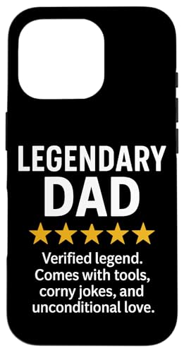 Lustiger 5-Sterne-Bericht von Legendary Dad Hülle für iPhone 16 Pro Lustiger 5-Sterne-Bericht von Legendary Dad Hülle für iPhone 16 Pro von Dad Review Funny Fathers Rated by NLTS