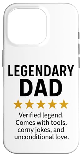 Lustiger 5-Sterne-Bericht von Legendary Dad Hülle für iPhone 16 Pro Lustiger 5-Sterne-Bericht von Legendary Dad Hülle für iPhone 16 Pro von Dad Review Funny Fathers Rated by NLTS