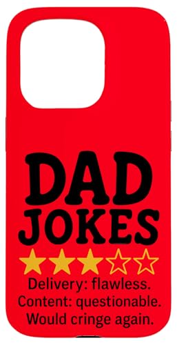 Lustiger Papa Witze Review Meme Design Hülle für iPhone 15 Pro Lustiger Papa Witze Review Meme Design Hülle für iPhone 15 Pro von Dad Review Funny Fathers Rated by NLTS