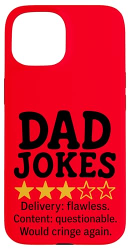 Lustiger Papa Witze Review Meme Design Hülle für iPhone 15 von Dad Review Funny Fathers Rated by NLTS
