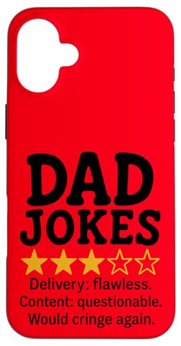 Lustiger Papa Witze Review Meme Design Hülle für iPhone 16 Plus Lustiger Papa Witze Review Meme Design Hülle für iPhone 16 Plus von Dad Review Funny Fathers Rated by NLTS
