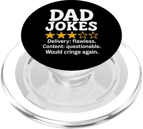 Lustiger Papa Witze Review Meme Design PopSockets PopGrip für MagSafe Lustiger Papa Witze Review Meme Design PopSockets PopGrip für MagSafe von Dad Review Funny Fathers Rated by NLTS