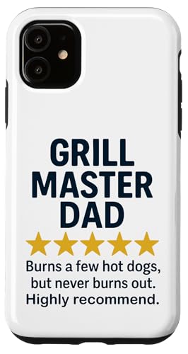 Lustiges BBQ-Rezensions-Meme von Grill Master Dad Hülle für iPhone 11 Lustiges BBQ-Rezensions-Meme von Grill Master Dad Hülle für iPhone 11 von Dad Review Funny Fathers Rated by NLTS