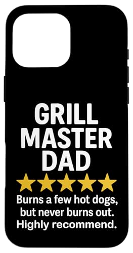 Lustiges BBQ-Rezensions-Meme von Grill Master Dad Hülle für iPhone 16 Pro Max Lustiges BBQ-Rezensions-Meme von Grill Master Dad Hülle für iPhone 16 Pro Max von Dad Review Funny Fathers Rated by NLTS
