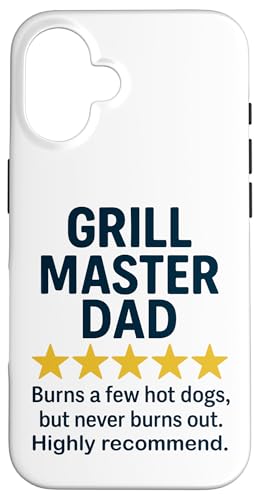 Lustiges BBQ-Rezensions-Meme von Grill Master Dad Hülle für iPhone 16 Lustiges BBQ-Rezensions-Meme von Grill Master Dad Hülle für iPhone 16 von Dad Review Funny Fathers Rated by NLTS