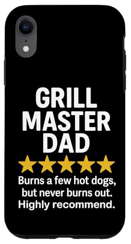 Lustiges BBQ-Rezensions-Meme von Grill Master Dad Hülle für iPhone XR Lustiges BBQ-Rezensions-Meme von Grill Master Dad Hülle für iPhone XR von Dad Review Funny Fathers Rated by NLTS