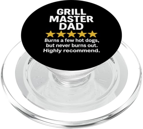 Lustiges BBQ-Rezensions-Meme von Grill Master Dad PopSockets PopGrip für MagSafe Lustiges BBQ-Rezensions-Meme von Grill Master Dad PopSockets PopGrip für MagSafe von Dad Review Funny Fathers Rated by NLTS