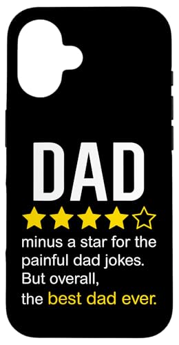 Lustiges "Dad Review" Zitat "Dad Joke Rating Design" Hülle für iPhone 16 Lustiges "Dad Review" Zitat "Dad Joke Rating Design" Hülle für iPhone 16 von Dad Review Funny Fathers Rated by NLTS