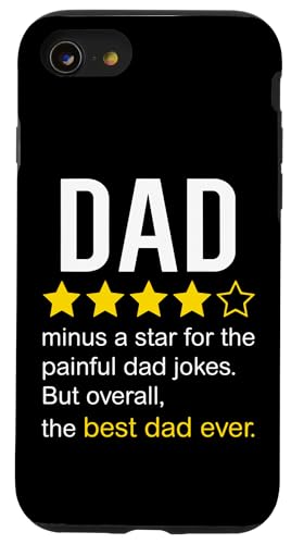 Lustiges "Dad Review" Zitat "Dad Joke Rating Design" Hülle für iPhone SE (2020) / 7 / 8 von Dad Review Funny Fathers Rated by NLTS