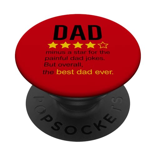 Lustiges "Dad Review" Zitat "Dad Joke Rating Design" PopSockets Klebender PopGrip Lustiges "Dad Review" Zitat "Dad Joke Rating Design" PopSockets Klebender PopGrip von Dad Review Funny Fathers Rated by NLTS