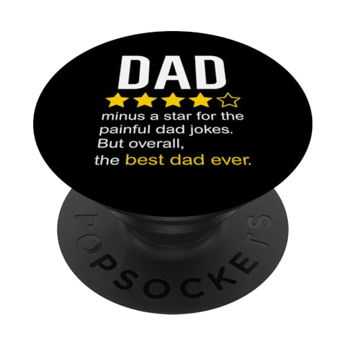 Lustiges "Dad Review" Zitat "Dad Joke Rating Design" PopSockets Klebender PopGrip Lustiges "Dad Review" Zitat "Dad Joke Rating Design" PopSockets Klebender PopGrip von Dad Review Funny Fathers Rated by NLTS