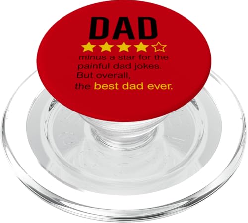 Lustiges "Dad Review" Zitat "Dad Joke Rating Design" PopSockets PopGrip für MagSafe Lustiges "Dad Review" Zitat "Dad Joke Rating Design" PopSockets PopGrip für MagSafe von Dad Review Funny Fathers Rated by NLTS