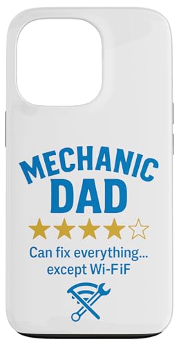 Mechanic Dad Fixes All Except WiFi Lustiges Zitat Hülle für iPhone 13 Pro Mechanic Dad Fixes All Except WiFi Lustiges Zitat Hülle für iPhone 13 Pro von Dad Review Funny Fathers Rated by NLTS