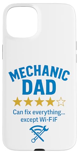 Mechanic Dad Fixes All Except WiFi Lustiges Zitat Hülle für iPhone 15 Plus Mechanic Dad Fixes All Except WiFi Lustiges Zitat Hülle für iPhone 15 Plus von Dad Review Funny Fathers Rated by NLTS