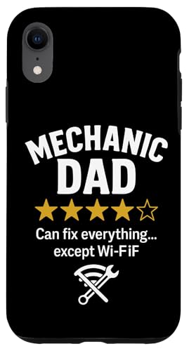Mechanic Dad Fixes All Except WiFi Lustiges Zitat Hülle für iPhone XR Mechanic Dad Fixes All Except WiFi Lustiges Zitat Hülle für iPhone XR von Dad Review Funny Fathers Rated by NLTS