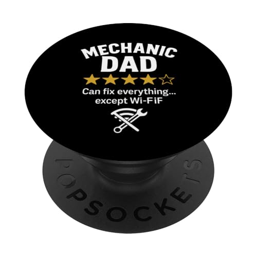 Mechanic Dad Fixes All Except WiFi Lustiges Zitat PopSockets Klebender PopGrip Mechanic Dad Fixes All Except WiFi Lustiges Zitat PopSockets Klebender PopGrip von Dad Review Funny Fathers Rated by NLTS