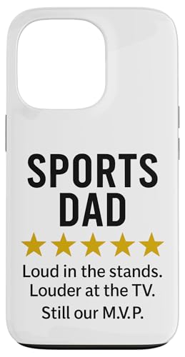 Sports Dad Loud in the Stands Funny M.V.P. Zitat Hülle für iPhone 13 Pro von Dad Review Funny Fathers Rated by NLTS