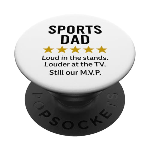 Sports Dad Loud in the Stands Funny M.V.P. Zitat PopSockets Klebender PopGrip Sports Dad Loud in the Stands Funny M.V.P. Zitat PopSockets Klebender PopGrip von Dad Review Funny Fathers Rated by NLTS