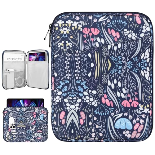 Dadanism 12,9 Zoll Tablet Tasche Sleeve Kompatibel mit iPad Pro 12,9" M2 6./5./4./3. Gen 2022-2018, 12,4" Samsung Galaxy Tab S9 FE+/S9+/S8+/S7 FE/S7+, 12,3" Surface Pro 8/7/6/5/4/X, Nacht Blau von Dadanism