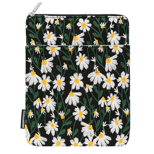 Dadanism 6-7" Daisy Embroidery Tasche Sleeve für 7" Der Neue Kindle Paperwhite und Kindle Colorsoft Signature Edition, 6" Kindle, 6,8" Kindle Paperwhite, Kobo/Tolino eReader, Weißes Gänseblümchen Dadanism 6-7" Daisy Embroidery Tasche Sleeve für 7" Der Neue Kindle Paperwhite und Kindle Colorsoft Signature Edition, 6" Kindle, 6,8" Kindle Paperwhite, Kobo/Tolino eReader, Weißes Gänseblümchen von Dadanism