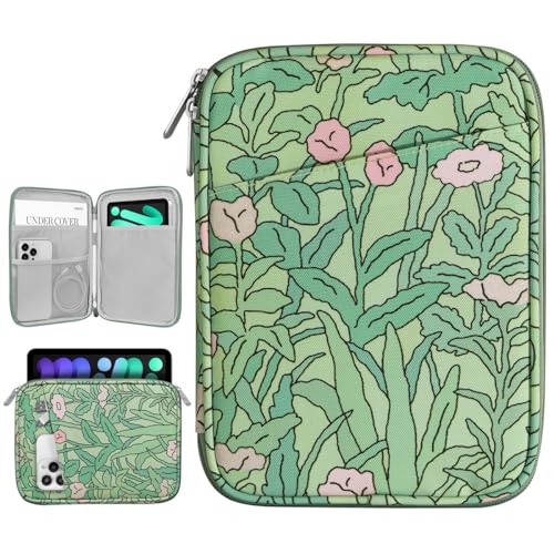 Dadanism 8-9 Zoll Tablet Sleeve Tasche Kompatibel mit iPad mini 7/6 8,3" 2024/2021, iPad mini 5/4/3/2/1 7,9", Galaxy Tab A7 Lite 8,7" 2021/Tab A 8,0", Tab M8 (4/3/2) 8", Tab M9 9" 2023, Mohn von Dadanism