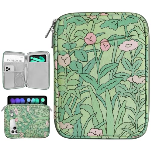 Dadanism 8-9 Zoll Tablet Sleeve Tasche Kompatibel mit iPad Mini 6 8.3" 2021, iPad Mini 5/4/3/2/1 7.9", Galaxy Tab A7 Lite 8.7" 2021/Tab A 8.0" 2019, Tab M8 (4/3/2) 8", Tab M9 9" 2023, Mohn von Dadanism