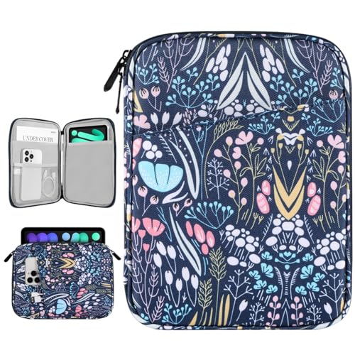 Dadanism 8-9 Zoll Tablet Sleeve Tasche Kompatibel mit iPad Mini 6 8.3" 2021, iPad Mini 5/4/3/2/1 7.9", Galaxy Tab A7 Lite 8.7" 2021/Tab A 8.0" 2019, Tab M8 (4/3/2) 8", Tab M9 9" 2023, Nacht Blau von Dadanism