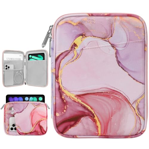 Dadanism 8-9 Zoll Tablet Sleeve Tasche Kompatibel mit iPad Mini 7/6 8,3" 2024/2021, iPad Mini 5/4/3/2/1 7,9", Galaxy Tab A7 Lite 8,7" 2021/Tab A 8,0", Tab M8 (4/3/2) 8", Tab M9 9" 2023, Trübes Rosa von Dadanism