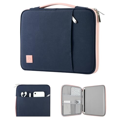 Dadanism 9-11" Tablet Tasche Hülle mit Griff Kompatibel mit iPad Air 5/4 10,9 2022/2020, iPad 10,2 9/8/7. Gen, iPad 10. Gen 10,9, iPad Pro 11 M2 2022-2018, Galaxy Tab A8/S9/S8/S6 Lite, Indigo & Rosa von Dadanism