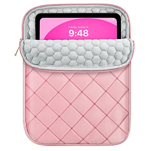 Dadanism 9-11 Zoll Puffy Tablet Tasche Sleeve Kompatibel mit iPad Pro 11 2022-2018, iPad Air 5/4 10,9 2022/2020, iPad 10,2 2021-2019, iPad 10. Gen 10,9 2022, Galaxy Tab S9/A8/S8/S6 Lite, DunkelRosa von Dadanism