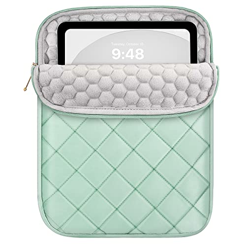 Dadanism 9-11 Zoll Puffy Tablet Tasche Sleeve Kompatibel mit iPad Pro 11 2022-2018, iPad Air 5/4 10,9 2022/2020, iPad 10,2 2021-2019, iPad 10. Gen 10,9 2022, Galaxy Tab S9/A8/S8/S6 Lite, Erbsengrün von Dadanism