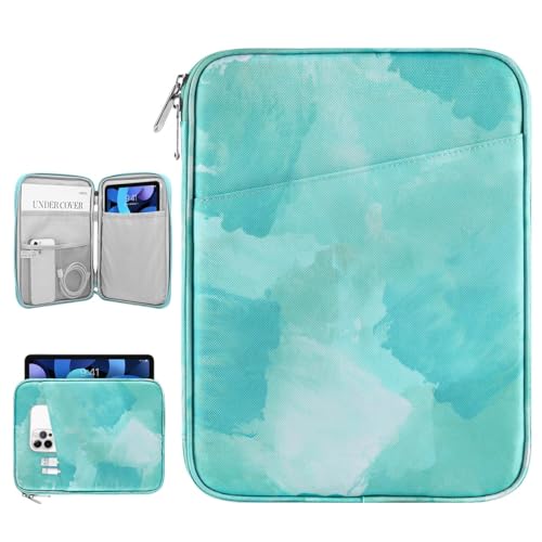 Dadanism 9-11 Zoll Tablet Sleeve Tasche Kompatibel mit iPad 9/8/7 Gen 10.2,iPad Pro 11 M2 2022, iPad Air 5/4 10.9,iPad 10 Gen 10.9,Galaxy Tab A8/S9/S8/S9 FE, Meersalzgrün von Dadanism