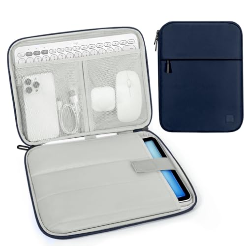 Dadanism 9-11 Zoll Tablet Tasche Hülle mit Polsterung für iPad Pro 11", iPad Air 11", iPad (A16) 11", iPad 10. Gen/Air 5/4 10,9", iPad 9/8/7. Gen 10,2", Galaxy Tab A9+ 11"/S9 FE, Tab M11 11", Indigo von Dadanism