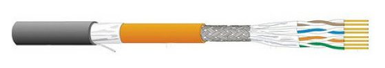 Dätwyler 7002 4P GG-PE AWG23 S/FTP Cat.7 schwarz (1m) von Dätwyler