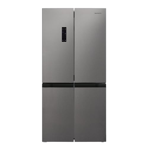 Daewoo CMM0620DPRA0-EU French Door Kühl-/Gefrierkombination, D, NoFrost, Kühlteil: 322 L, Gefrierraum: 166 L, Elektronische Steuerung, 2 Gemüse- & Obstschubfächer, Pet Inox von Daewoo