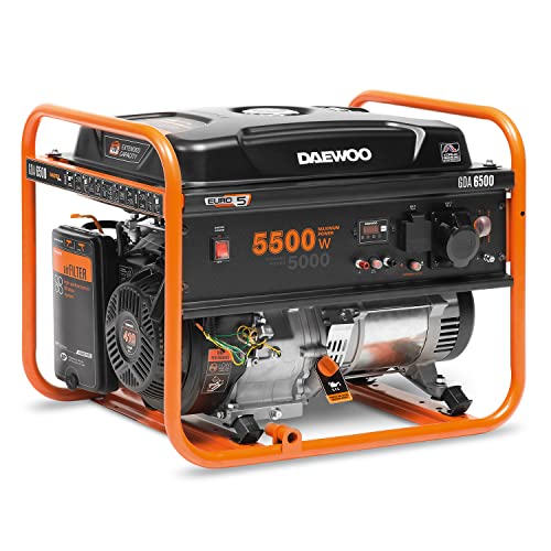 Daewoo GDA 6500 engine-generator 5000 W 30 L Petrol Orange Black von Daewoo