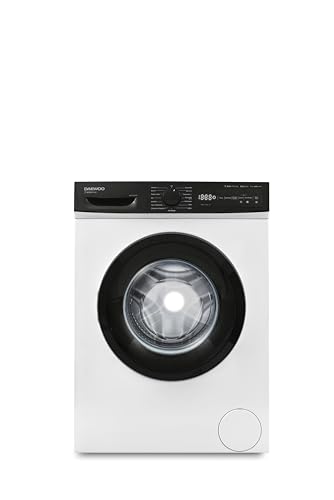 Daewoo WM714TTWA1DE Frontlader Waschmaschine 7 kg, Weiß/Schwarz von Daewoo