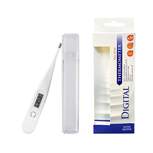 Daffodil MT104 - Digitales Körperthermometer Fieberthermometer Achsel – Temperaturmessgerät mit LCD für orale und rektale Messungen – gut ablesbares Display und frei von quecksilber - CE Zertifiziert Daffodil MT104 - Digitales Körperthermometer Fieberthermometer Achsel – Temperaturmessgerät mit LCD für orale und rektale Messungen – gut ablesbares Display und frei von quecksilber - CE Zertifiziert von Daffodil