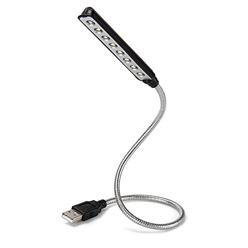 Daffodil ULT05 - LED USB Leselampe mit 8 langlebigen hellen LED´s - 6000 Kelvin - Kaltweiß - 360°C Schwanenhals - Schwarz Daffodil ULT05 - LED USB Leselampe mit 8 langlebigen hellen LED´s - 6000 Kelvin - Kaltweiß - 360°C Schwanenhals - Schwarz von Daffodil
