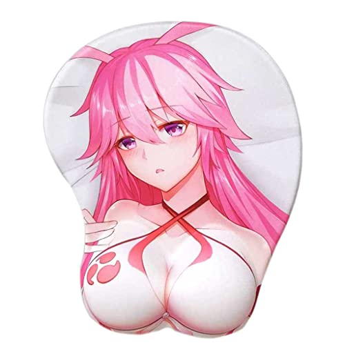 Honkai Impact 3rd Yae Sakura Mauspad Handgelenkauflage Mauspad Gaming Office PC Desk 3D Silicone Mousepads Schulbedarf PC Zubehör Schreibtisch-Mauspad（Yae Sakura-A1） von Dagua