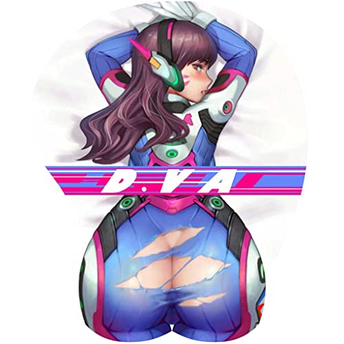Overwatch D.Va Mauspad Handgelenkauflage Mauspad Gaming Office PC Desk 3D Silicone Mousepads Schulbedarf PC Zubehör Schreibtisch-Mauspad（D.Va-K） von Dagua
