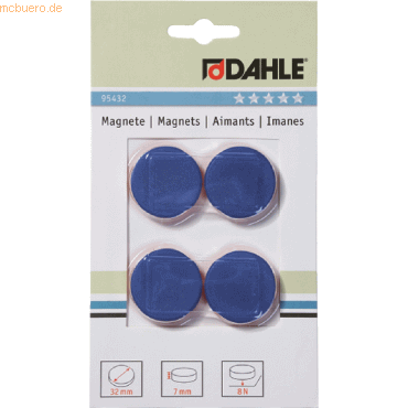 10 x Dahle Magnete 32mm blau VE=4 Stück 10 x Dahle Magnete 32mm blau VE=4 Stück von Dahle