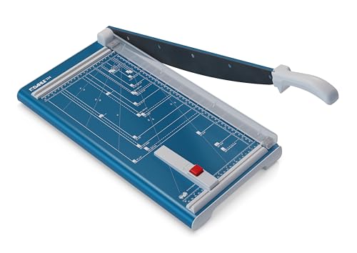 Dahle 534 Hebel-Schneidemaschine (bis DIN A3, Schnittlänge 460 mm, 15 Blatt Schneidleistung) Blau von Dahle