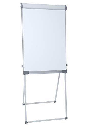 Dahle 96011-15731 Professional Flip-Chart (Schreibfläche: 105 x 68 cm, Aufstellhöhe 195 cm, höhenverstellbar, mit Ablagefach, magnetisch) von Dahle