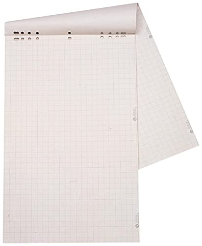 Dahle Bürotechnik Flip-Chart-Block Dahle 95037, weiß, Offset, 80 g/qm, kariert/blanko, 20 Blatt von Dahle